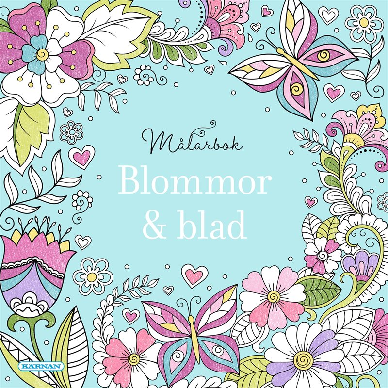 Målarbok Blommor & blad