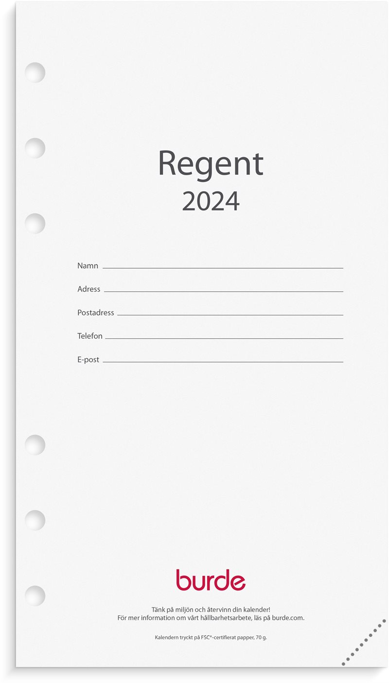 Kalender 2024 Regent kalendersats