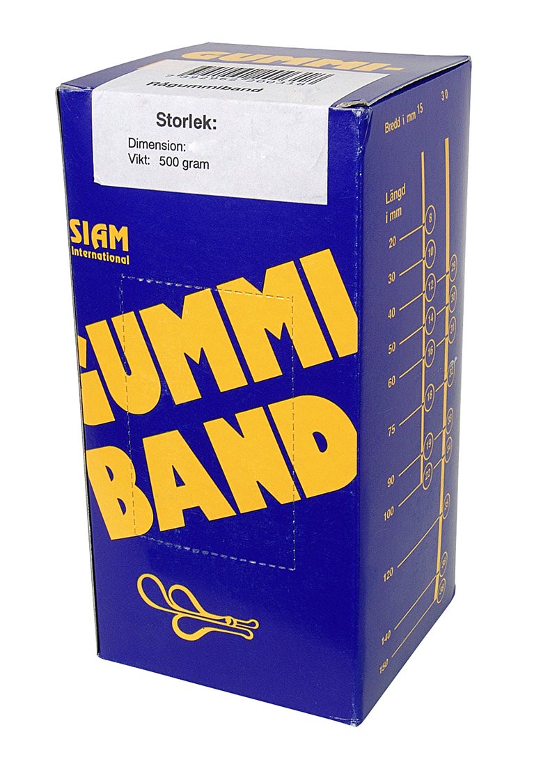 Gummiband nr. 35  120x3,0mm (500g)