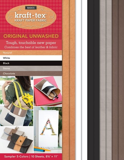 kraft-tex® Basics 5 Colours Sampler Pack, Unwashed