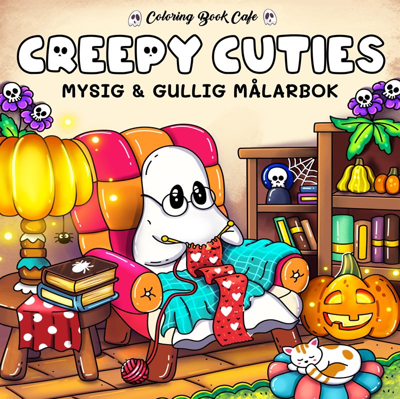 Creepy Cuties : Mysig och gullig Cozy Coloring målarbok från Coloring Book Cafe