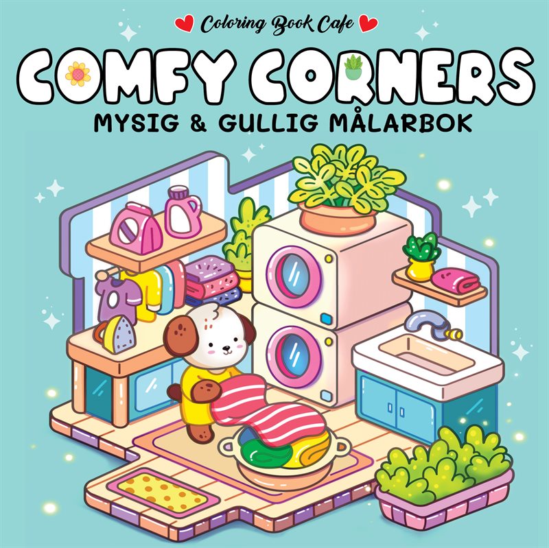 Comfy Corners : Mysig och gullig Cozy Coloring målarbok från Coloring Book Cafe
