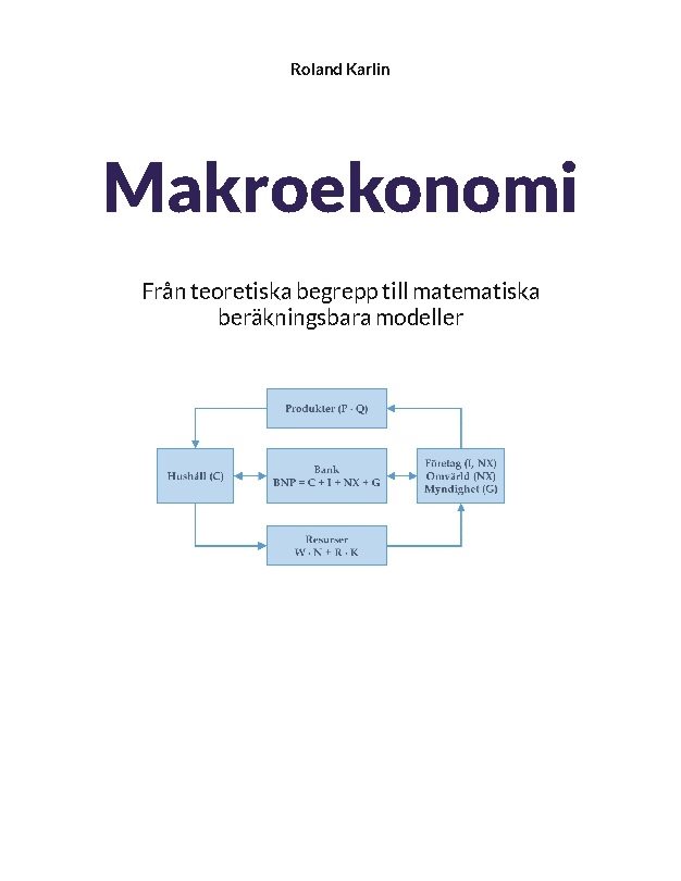 Makroekonomi : från teoretiska begrepp till matematiska beräkningsbara mode