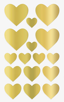Klistermärken "Hjärtan" 