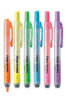 Överstrykningspenna PENTEL Clicker gul